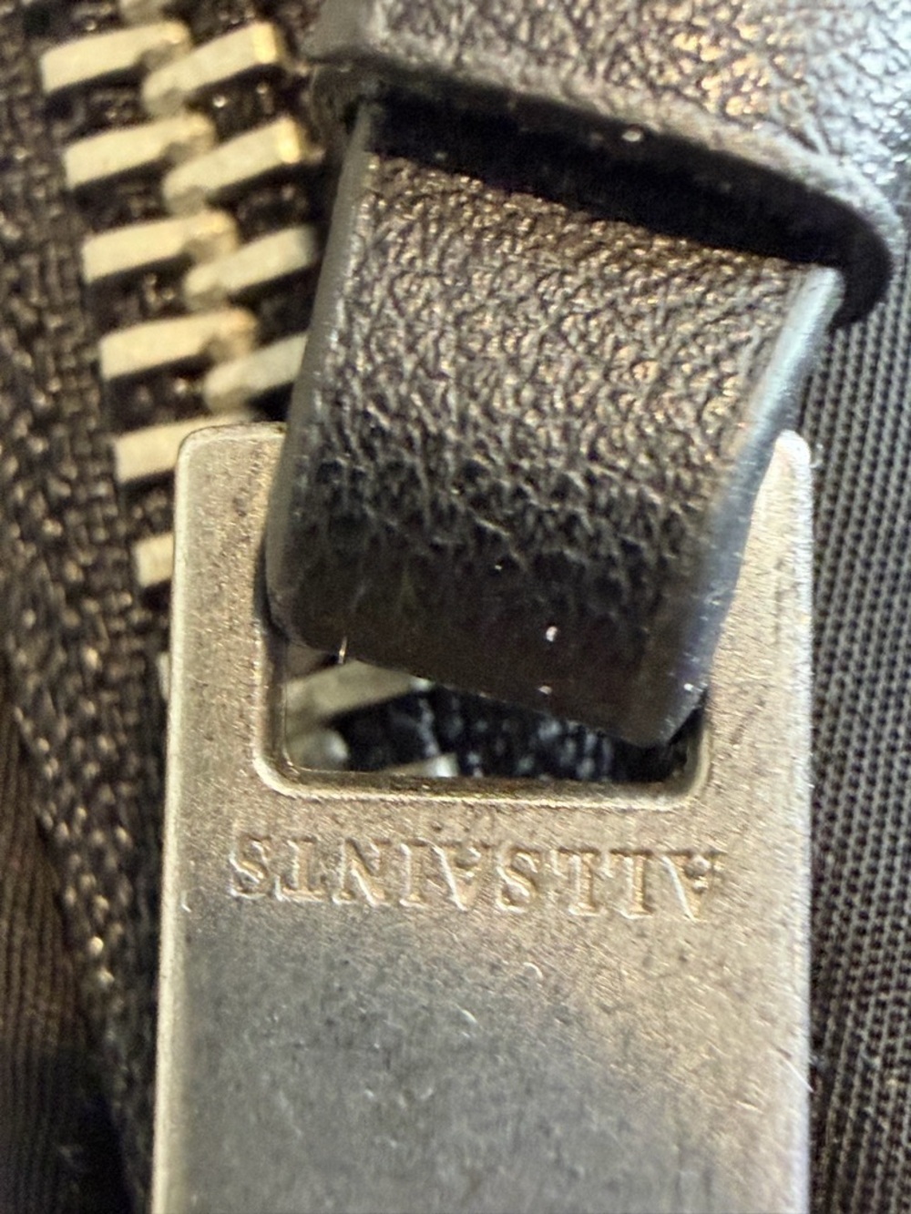 AllSaints Black Leather Logo Patch - Picture 6 of 10